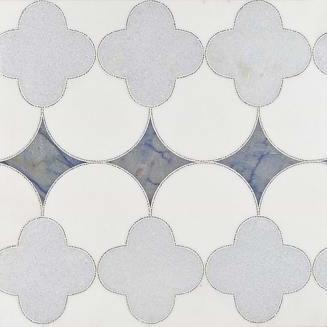 Layla Azul Blue Polished Marble Mosaic