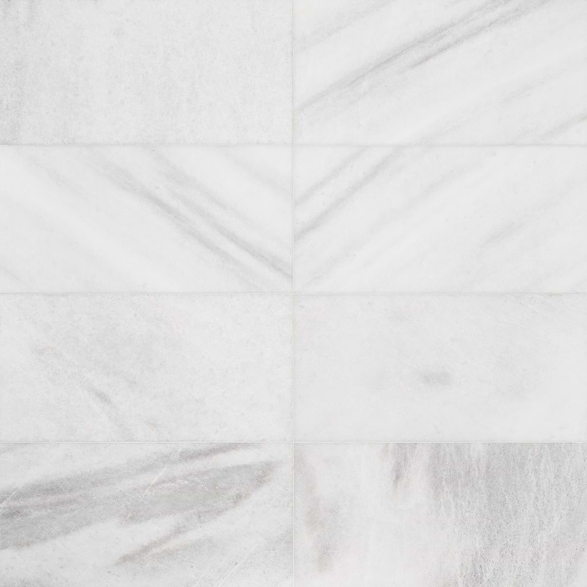 BIARRITZ WHITE 12x24 Honed Marble Tile