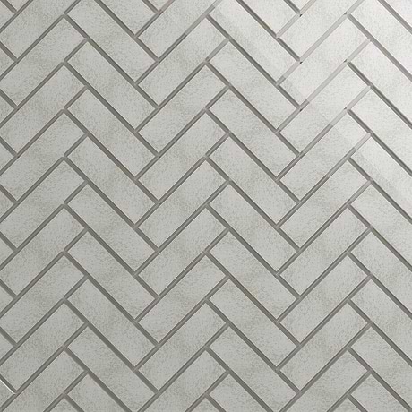 Paris Gray 4X12 Polished Beveled Mirror Subway Tile