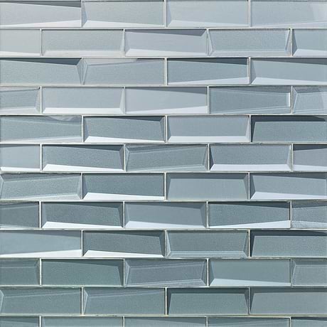Remington Slate Blue 2x6 Polished Glass Subway Tile