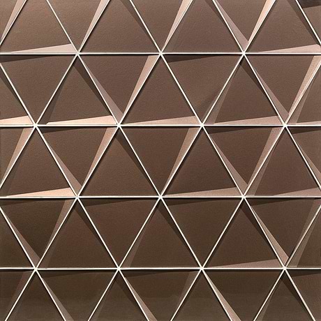 Remington Bronze 6” Triangle 3D Glass Tile