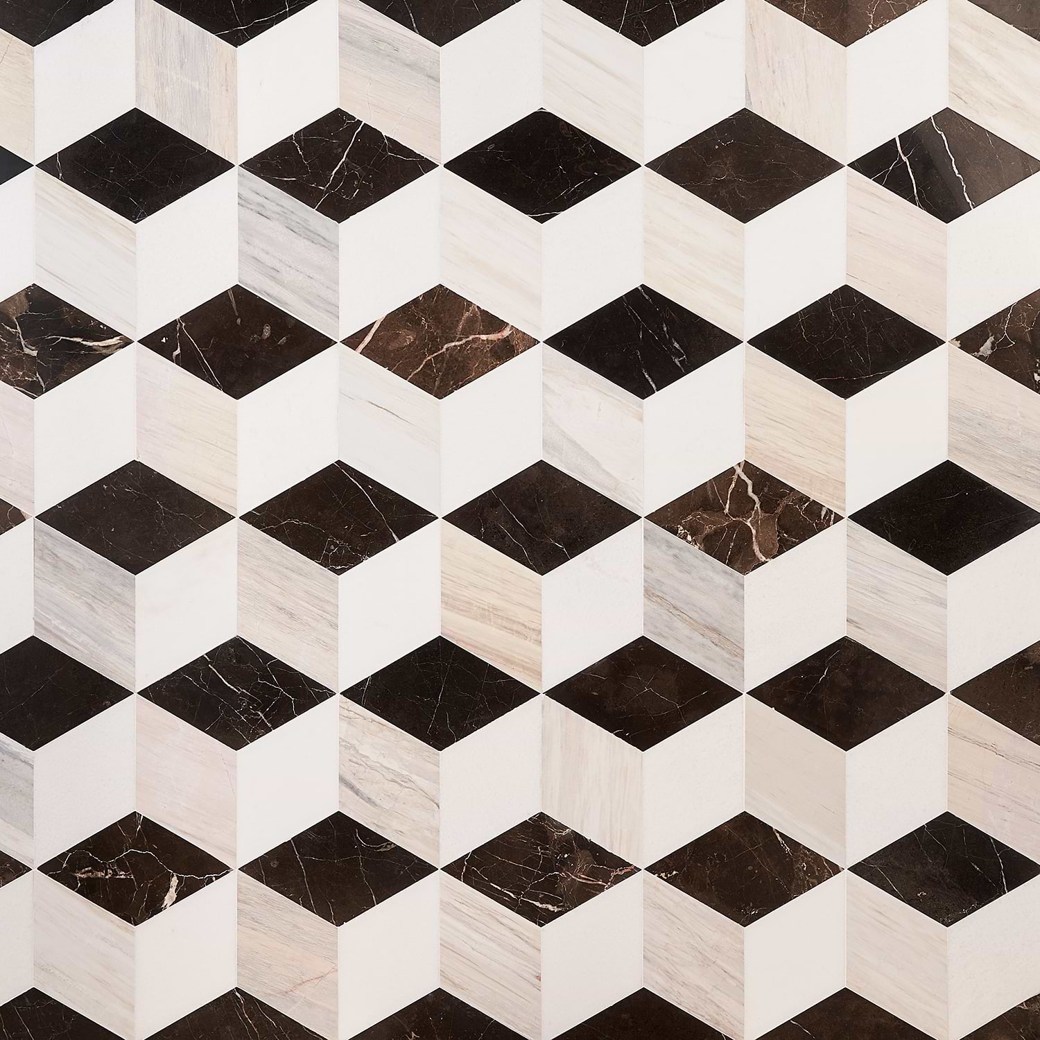 HAVASAR Sabbia Beige 8x9 Polished Marble Mosaic