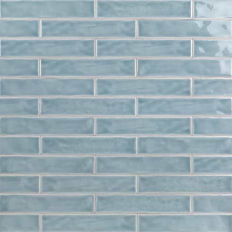Seaport Topacio Light Blue 2x10 Polished Ceramic Subway Tile