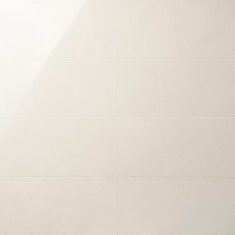 NewTech Bianco White 12x24 Polished Double Loaded Porcelain Tile