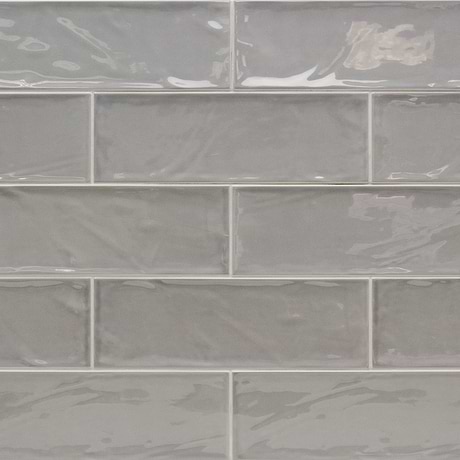 Santa Monica Gray 4X12 Polished Ceramic Subway Tile