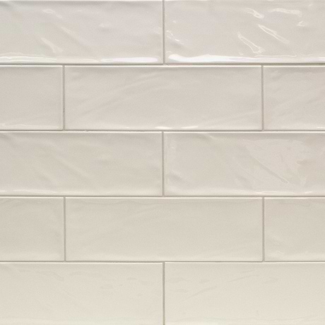 Santa Monica Ivory Beige 4X12 Polished Ceramic Subway Tile