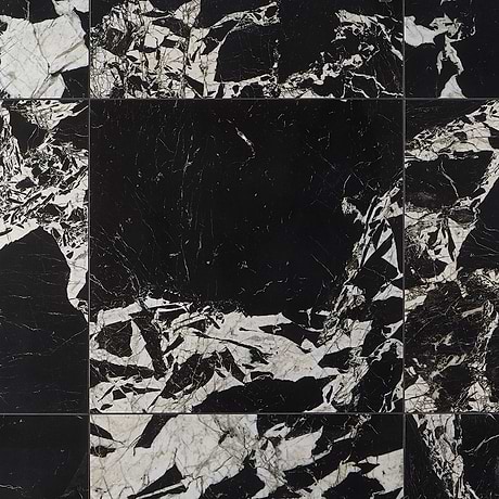 Valiant Antique Black 30x30 Polished Porcelain Tile