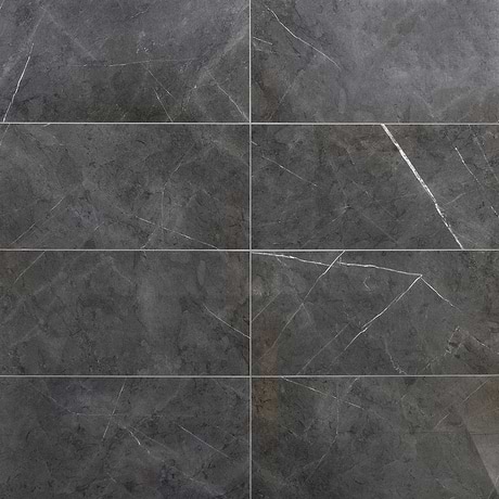 Marble Tech Amani Gray 12x24 Polished Porcelain Tile