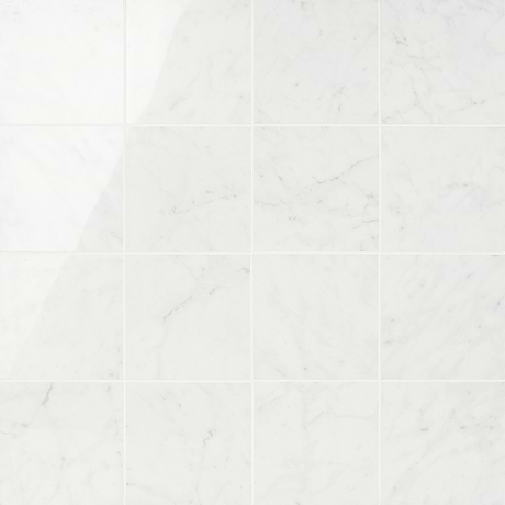 Marble Tech Bianco Gioia White 6X6 Polished Porcelain Tile