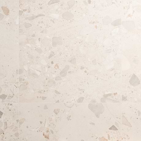 Piccoli Grande Avorio Cream 36x36 Terrazzo Look Semi-Polished Porcelain Tile