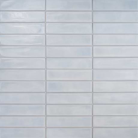 Artblock Azure Light Blue 4x16 Glossy Porcelain Tile by Stacy Garcia