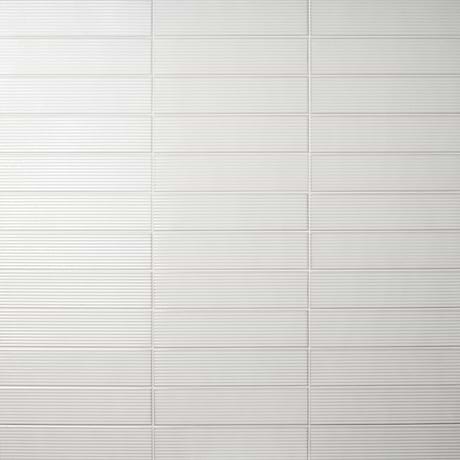 ArtBlock Fluted Bianco 4x16 Glossy Porcelain Tile by Stacy Garcia