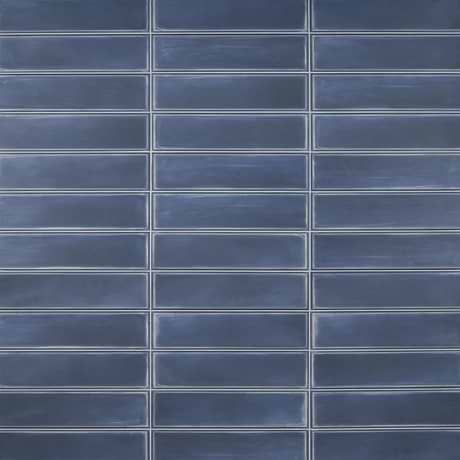 Artblock Denim Blue 4x16 Matte Porcelain Tile by Stacy Garcia