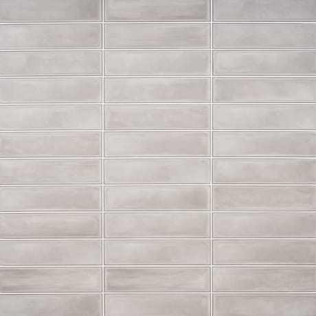 Artblock Grigio Gray 4x16 Matte Porcelain Tile by Stacy Garcia