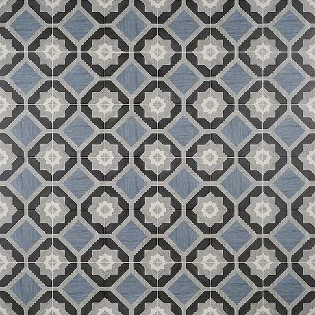Delancey Starwood Blue 8x8 Wood Look Matte Porcelain Tile