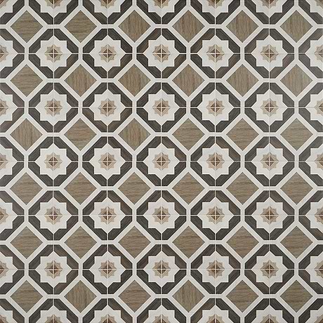 Delancey Starwood Oak Brown 8x8 Wood Look Matte Porcelain Tile