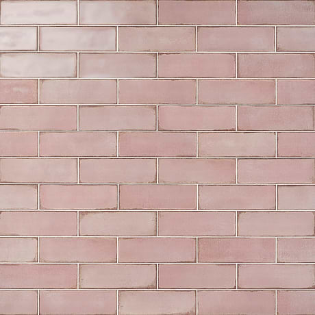 Los Lunas Rose Pink 4x12 Polished Ceramic Subway Tile
