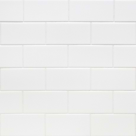 Basic White 3X6 Matte Ceramic Subway Tile