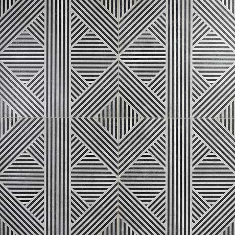 Nolita Black & White 24X24 Matte Porcelain Tile