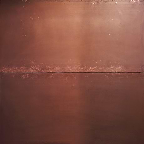 Amulet Mist Rose Gold 18x36 Metal Laminated Polished Porcelain Tile