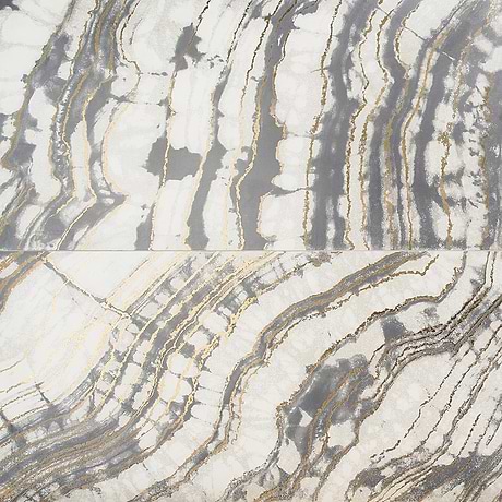 Agate Art Smoke Gray 24x48 Artisan Decor Polished Porcelain Tile
