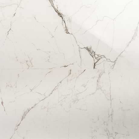 DreamStone Statuario Venato White 24x48 Polished Porcelain Tile