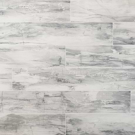 Petrawood White 8x48 Wood Look Matte Porcelain Tile