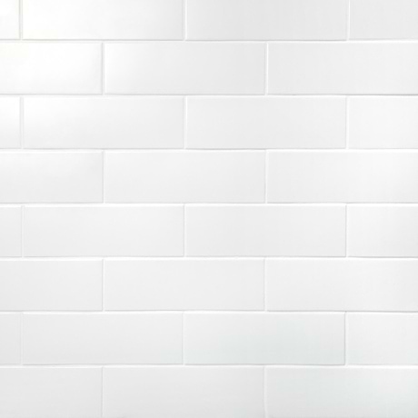 London White 3X9 Matte Ceramic Subway Tile