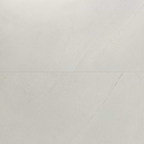Theo Blanco White 24x48 Marble Look Antique Satin Porcelain Tile