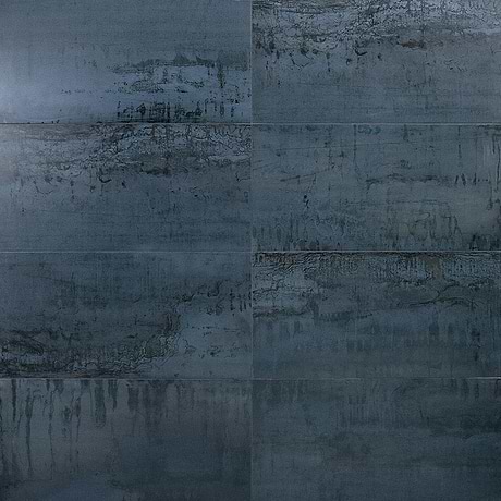 Inspira Metallic Blue 12x24 Matte Porcelain Tile by Angela Harris
