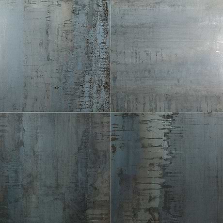 Inspira Metallic Blue 24x24 Matte Porcelain Tile by Angela Harris