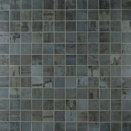 Inspira Metallic Blue 2x2 Matte Porcelain Mosaic by Angela Harris