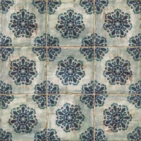 Dunmore Vechio Decor Green 8x8 Polished Ceramic Tile by Angela Harris