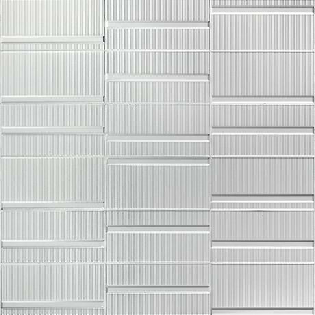 Vector Reverb Hueso White 4X8 Polished Ceramic Tile