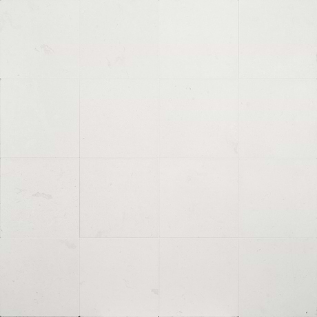 Corinthian White White 12x12 Honed Limestone Tile