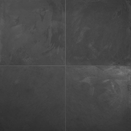 Brazilian Black Black 24x24 Natural Cleft Slate Tile
