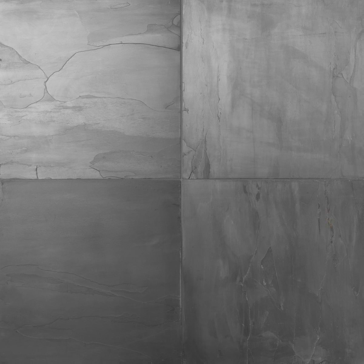 INDIA BLACK Black 24x24 Natural Cleft Slate Tile