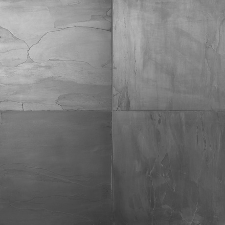 India Black Black 24x24 Natural Cleft Slate Tile
