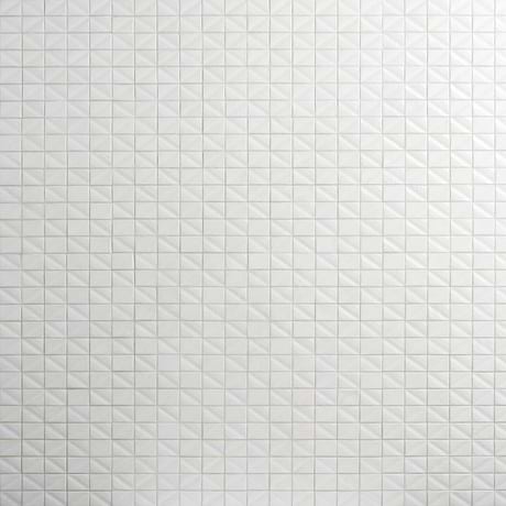 Ohana Prelude Satin White 1x2 Polished Glass Mosaic