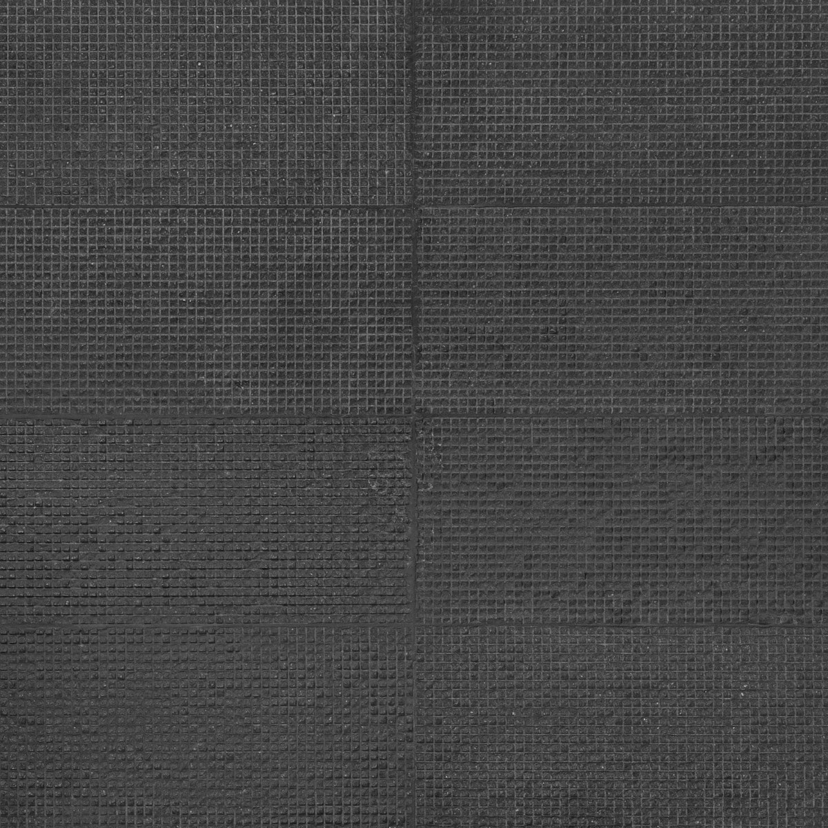 RAKESTONE Carved Cube Noir Black 12x24 3D Honed Basalt Stone Tile