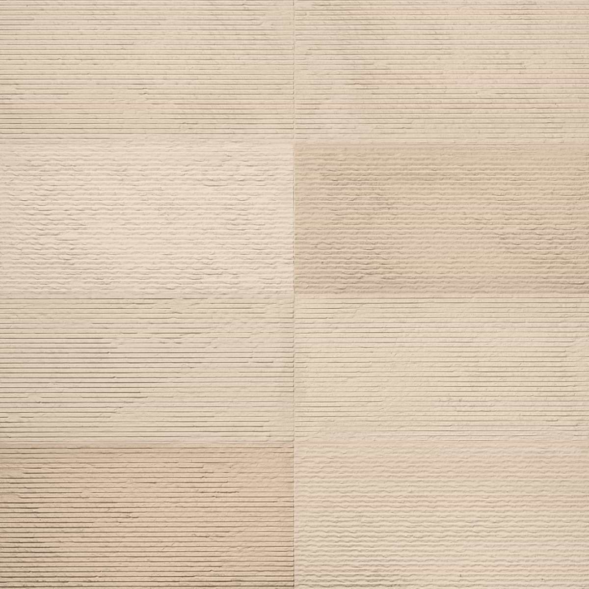 RAKESTONE Carved Split Porto Beige 12x24 Textured Honed Limestone Stone Tile