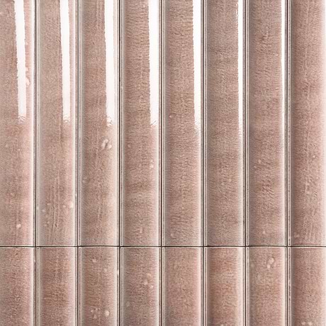 LavaArt 3D Fluted Coral 6x36 Glossy Lava Stone Bar Tile