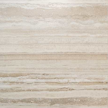 Romani Travertine Crema Beige 3D Textured Veining 24x48 Stone Look Satin Porcelain Tile