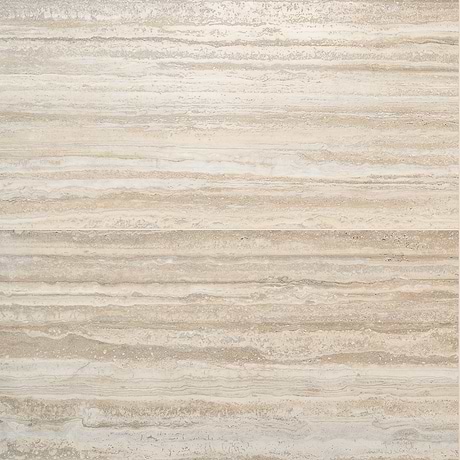 Romani Travertine Hazelnut Beige 3D Textured Veining 24x48 Stone Look Satin Porcelain Tile