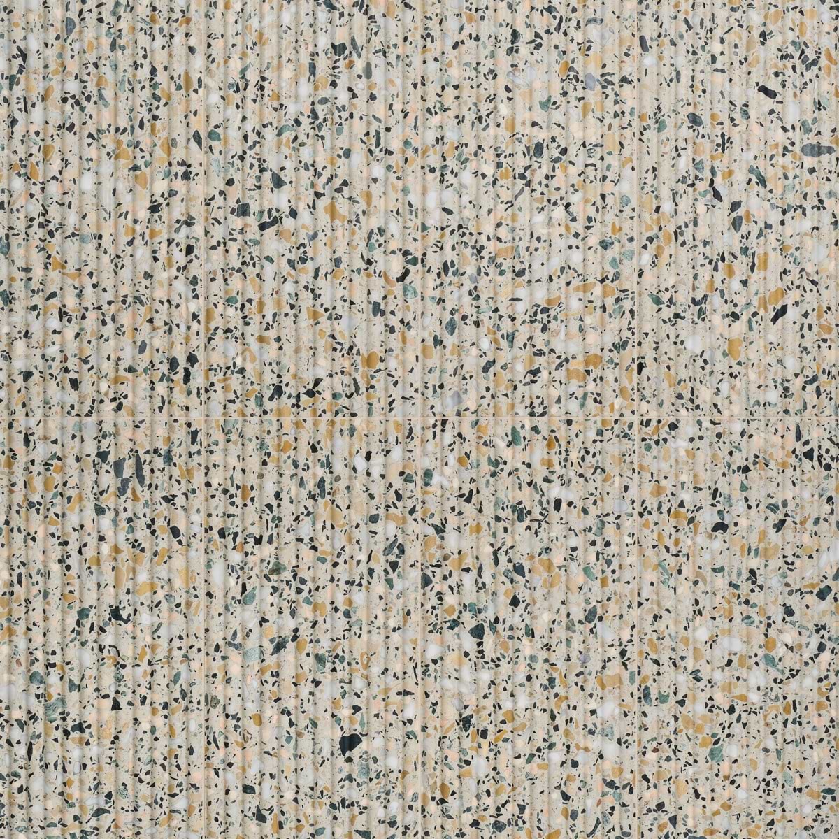 TERRAZZO ITALY Fluted Cava Terra Beige 12x24 Honed Terrazzo Tile