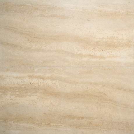 Lumar Travertino Crema Beige 24x48 Travertine Look Matte Porcelain Tile