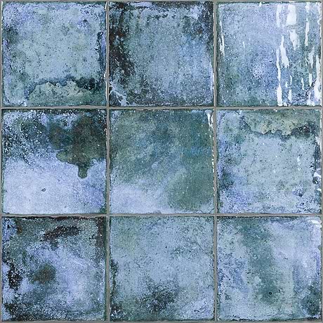 Dunmore Blue 8x8 Polished Ceramic Tile by Angela Harris