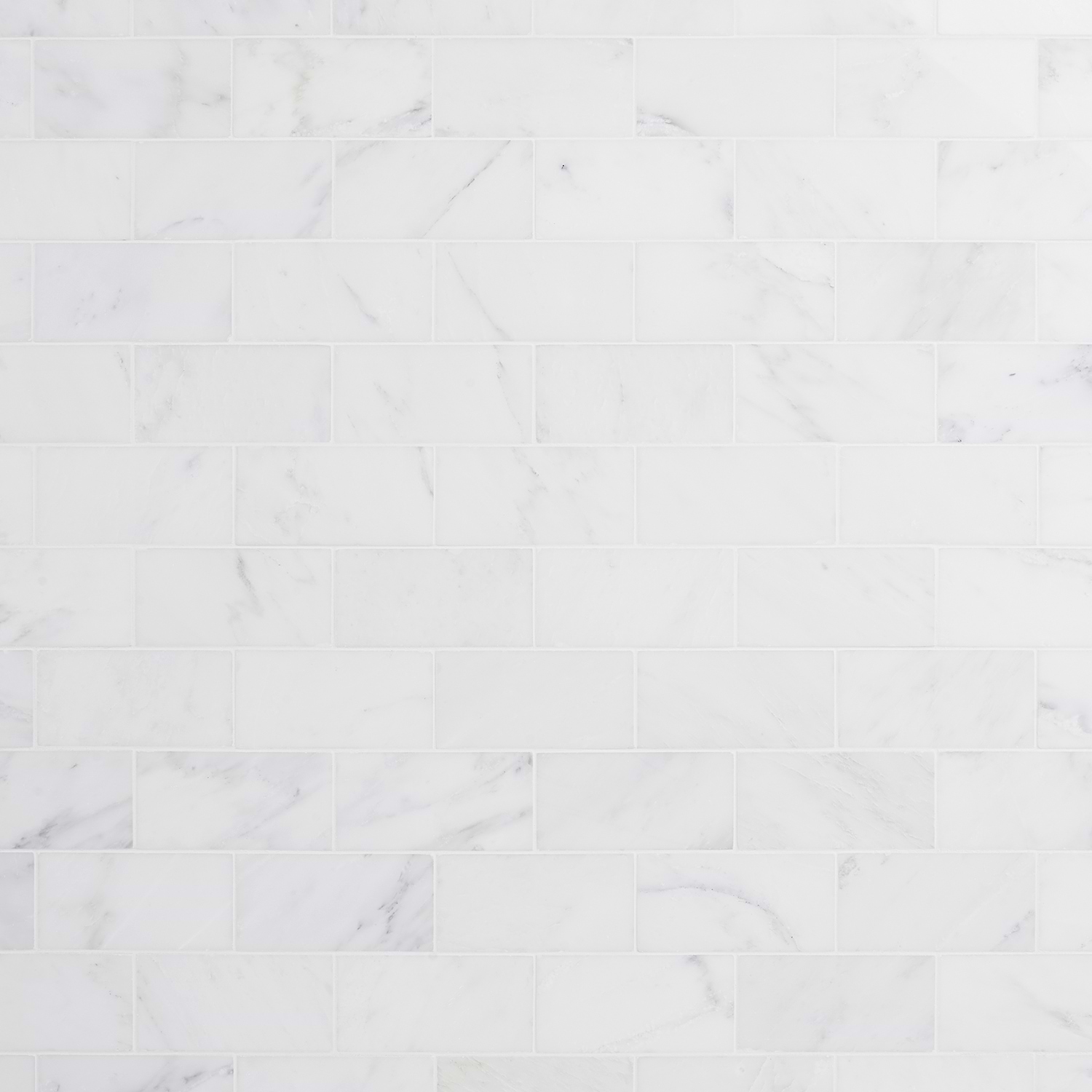 ASIAN STATUARY White 3x6 Polished Marble Subway Tile