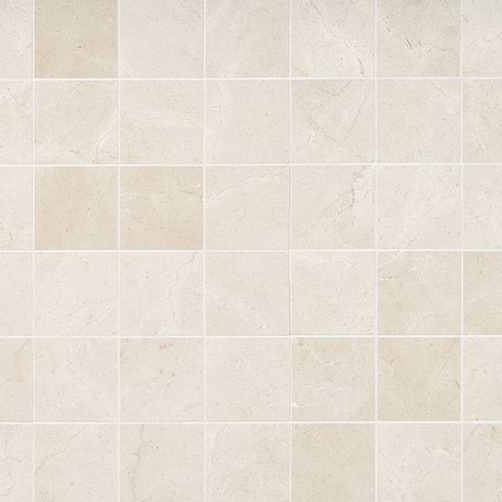 Crema Marfil Beige 3x3 Honed Marble Mosaic