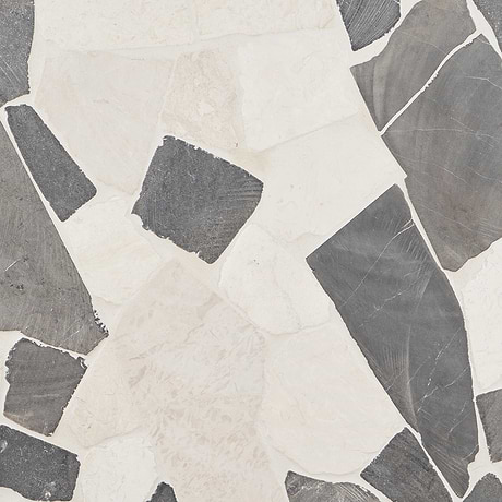 Nature Flagstone Jumbo Island Gray Honed Marble Mosaic